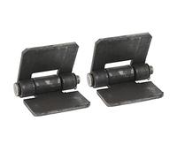 Dioche Charnières de Porte à Souder Robustes, 2 Pièces, 106x75x5mm, en Acier soudé sur Charnières pour Remorques, Portails et Portes, Durables et Personnalisables