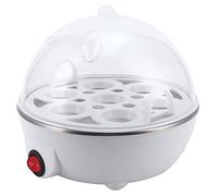 Dioche Chaudière à œufs électrique Multifonctionnelle, Mini Cuiseur à œufs, Cuiseur Vapeur, Braconnier pour la Cuisine, Matériau sans BPA, Puissance Facile 350W, Couleur Blanche (Prise UE 220V)