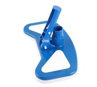 Dioche Cleaner Pool Pool Brosse à Tête d'aspiration Incurvée Bleue et Blanche pour Piscine de 12 Pouces - Outil de Nettoyage de Piscine Robuste et Résistant à l'érosion avec Options d'aspiration