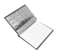 Dioche Coin BookAlbum de Pièces de Monnaie 250 Pochettes - Livre de Collection de Pièces de Monnaie avec 10 Pages, Cadeau Parfait pour Les Collectionneurs, Matériau PU Durable en Rouge, Marron, Noir