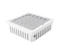 Dioche Collecteur de Poussière D'ongles 36 W, Table Amovible Réglable, Extracteur de Poussière intégré pour la Maison et le Salon, Plastique, Acier Inoxydable, 19,7 X 19,7 Cm (Prise UE)
