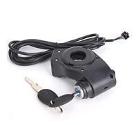 Dioche Contacteur a Clef Trotinette Electrique Thumb Throttle Tension de la Batterie Numérique Accessoires de Guidon Commutateur D'affichage Alimentation avec Verrouillage à clé
