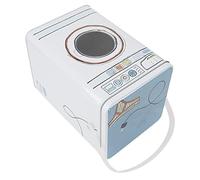 Dioche Conteneur de Détergent à Lessive en Métal de Grande capacité, Boîte en Métal Bleue pour Poudre à Laver, Conception de Lucarne Transparente Unique, Boîte de Rangement pour Buanderie