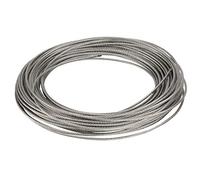 Dioche Corde à Câble de Câble en Acier Inoxydable Premium 304-2 Mm de Diamètre, Longueur de 20 M pour les Applications de Pêche et de Levage (2mm)