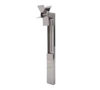 Dioche Coupe-pastèque Moulin à Vent, Outil de Coupe de Fruits en Acier Inoxydable 304 pour des Cubes Uniformes Rapides, Pas de Gâchis avec Dispositif de Automatique
