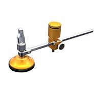 Dioche Coupe-verre Circulaire Robuste avec Ventouse de 54 Mm, Rayon de Coupe Réglable de 1,5 à 12 Pouces, Outil de Précision en Métal doré pour Amateurs et Professionnels