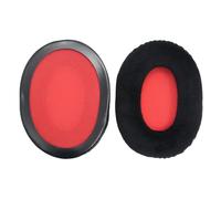 Dioche Coussinets d'oreille de Remplacement Respirants de Haute qualité pour Cloud II - Ajustement Ergonomique Confortable avec Mousse à Mémoire de Forme - Disponible en Flanelle Rouge (Rouge)