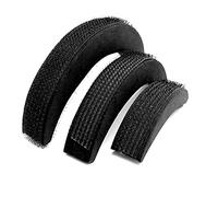 Dioche Coussinets pour Cheveux Base de Volumatrice Chignon en Mousse éponge Bump Up Insert Accessoires Coiffure Femmes Filles Noir 3 Pièces Ensemble Tailles S M L (sac)