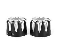 Dioche Couvercle d'écrou en Alliage d'aluminium CNC pour Essieu Avant de Moto, 2010 à Plus Tard, 2 Pièces, adapté pour Quarante Huit, Fer 883 et 1200