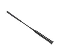 Dioche Cravache d'équitation en Cuir Verni avec Poignée en Silicone Antidérapante - Cravache d'équitation de 65 Cm pour Les Courses et l'entraînement des Chevaux (Black)