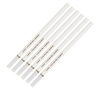 Dioche Crayons pour Carnet de Croquis Blancs Cet Ensemble de 6 Crayons à Fusain Blancs et Non Toxiques Convient pour Surligner sur du Papier foncé et coloré, Parfait pour Dessiner et