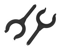 Dioche Dame de Nage Barque, Support de Canne à Pêche avec Serrure de Rame de Bateau, 2 Pièces Dame de Nage, Accessoires de Canot en Caoutchouc Marin (Noir)