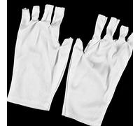 Dioche, de Protection Tricotés sans Doigts Professionnels pour Manucures avec Tissu Respirant, Empêche le Bronzage des Mains dû aux Lumières (court)