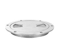 Dioche Deck Plate Marine Plaque de Couverture de Pont en Acier Inoxydable 316 de 6 Pouces, Plaque Inférieure de Cabine Résistante à la Corrosion, Couvercle d'accès au Matériel Marin de Yacht