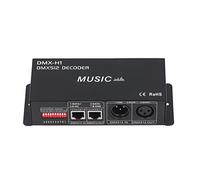 Dioche Décodeur DMX 512 4 Canaux Contrôleur LED RVB Réglable Professionnel pour, Hôtels et Sobres Fabriqué en PCB et Fer Durable 16,4 X 6,5 X Cm (8A par canal)