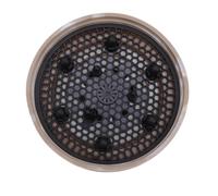 Dioche Diffuseur de Cheveux pour Sèche-cheveux, Fixation de 4 à 5 Cm de Diamètre, Ajustement Universel pour Boucles Définies, Silicone Noir, Facile à Utiliser (Encre jaune)