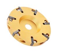 Dioche Disque de Broyeur à Sept Dents pour Sabots de Bétail, Alliage Métallique, Jaune, Haute Résistance à l'usure et à la Rouille, Coupe Facile des Sabots de Bétail avec 7 Lames,