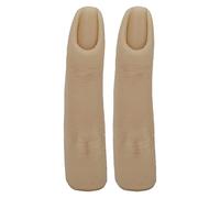 Dioche Doigt de Pratique Pliable, Doigt Flexible D'entraînement des Ongles, Modèle de de Pratique en Silicone pour L'art des Ongles, Tatouage, Acupuncture, avec Fente pour O (Sombre)