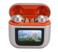 Dioche Écouteurs de Traduction Écouteurs de Traducteur Bluetooth avec Application à écran Tactile 144 Langues de Traduction en Ligne 3 Modes, en Temps Réel, Longue Durée de Vie de la Batterie, (Gold)