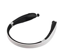 Dioche Écouteurs Rétractables de Cou SX-991 de Cou Pliable Casque Bluetooth sans Fil Rétractable, Technologie d'annulation du Bruit CVC, Connexion Simultanée à Deux Appareils, (Noir Blanc)