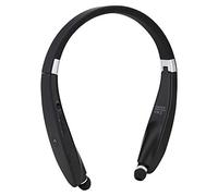 Dioche Écouteurs Rétractables de Cou SX-991 de Cou Pliable Casque Bluetooth sans Fil Rétractable, Technologie d'annulation du Bruit CVC, Connexion Simultanée à Deux Appareils, (Black)