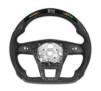 Dioche Écran LED en Fibre de Carbone pour Volant de Remplacement pour 2019+ S6, RS6, S7, RS7 - Conception à Fond Plat de Type D avec Indicateur de Régime