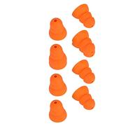 Dioche Embouts d'oreille en Silicone de Remplacement, Bouchons d'oreille Antibruit Doux et Confortables pour écouteurs SE846 SE535 SE215 et 2,0 Mm 3,5 Mm, Orange, 8 Pièces