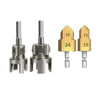 Dioche Enfile-tuyau en Plastique pour Perceuse électrique | Construction en Acier au Carbone, compatibilité Double Taille pour les Tuyaux en PVC PPR, Coupe dans le Sens des Aiguilles