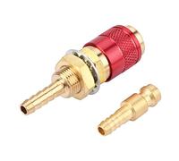 Dioche Ensemble de Connecteurs Rapides pour Gaz et Eau ArgonM6 3/16 - Installation Facile pour Torche de Soudage MIG TIG - Raccord en Laiton Durable - Adaptateur de Connexion Rapide pour Eau/gaz