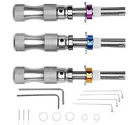 Dioche Ensemble de Crochetage de Serrure Tubulaire, Outils Professionnels de Crochetage de Serrure en Acier Inoxydable pour Serruriers Débutants, Kit D'urgence de sécurité à Domicile