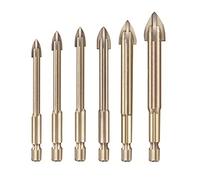 Dioche Ensemble de Forets Universels - Forets Multifonctions en Carbure de qualité Supérieure pour le Verre, la Céramique, le Bois et Plus - Kit de Perforation de Haute Précision adapté aux