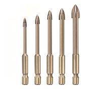 Dioche Ensemble de Forets Universels - Forets Multifonctions en Carbure de qualité Supérieure pour le Verre, la Céramique, le Bois et Plus - Kit de Perforation de Haute Précision adapté aux