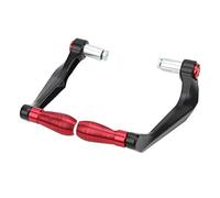 Dioche Ensemble de Protection de Leviers de Moto - Protecteur de Guidon de Frein en Alliage d'aluminium pour Motos, Voitures électriques et Vélos de Montagne (rouge)