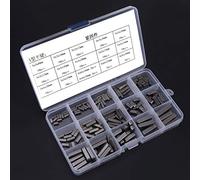 Dioche Ensemble de Touches de Plumes à Fin de Plumes Finales de 140pcs Polyvalentes avec des Touches d'arbre d'entraînement Parallèles pour les Mécanismes de précision? Comprend 8 Mm à 30 Mm dans
