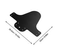 Dioche Ensemble des Ailes de Roue Vélo Montagne en Plastique Léger - Gardiens Boue Noirs pour Pneus Avant et Arrière, Accessoires à Vélo pour la Protection la saleté