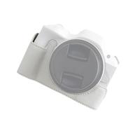 Dioche Étui de Protection pour Fond D'Appareil Photo, Sac Portable en Cuir PU avec Vis de Fixation 1/4, Accès sans Effort, Accessoires de sécurité pour Appareil Photo (White)