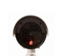 Dioche Fausse Caméra de sécurité Caméra Factice de Surveillance Simulée avec Lumière Clignotante - Utilisation Intérieure/extérieure pour la sécurité de la Maison et de l'entreprise - Installation
