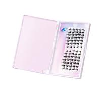 Dioche Faux Cils Clusters Premium Doux Léger Aspect Faux Cils Individuels pour Extensions de Cils DIY Fil de Coton en Fibre Chimique 5 Rangées