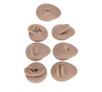 Dioche Faux Piercing d'entraînement en Silicone - Modèle de Pratique du Corps en Silicone - Simulation des Oreilles, des Yeux, du Nez, de la Bouche, de la Langue et du Nombril pour la Formation des