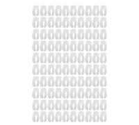 Dioche Feuilles de Papier pour Masque pour les Yeux, 1000 Pièces en Tissu Non tissé en Forme de U, Patchs de Soins pour les Yeux pour les Salons de beauté, Soins de la Peau à Domicile,