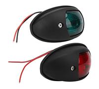 Dioche Feux de Navigation Feu de Navigation 1 Paire Portable Yacht Navigation Light 10-30V Large Pressure Shipping Signal Lamp (Noir)