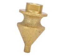 Dioche Foret à Chanfrein Multi-étapes brasé émeri - Alésoir à Cône Conique Multicouche brasé émeri 10-38 Mm pour Métal, Bois, Béton, Carrelage, Marbre et Pierre Reconstituée - Polyvalent 4 en 1