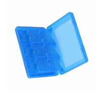 Dioche Games DS Game Boîte de Rangement de Cartes de Jeu 28 en 1 pour 3DS/DSL/DSI/LL - Matériau PP Respectueux de l'environnement, Peut Contenir 22 Cartouches + Cartes SD/TF, Design Portable (Blue)