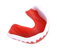 Dioche Gomme Protectrice de Dents Professionnelle pour la Boxe, le karaté, le, Fabriquée en EVA Environnemental importé, Non Inoffensif, Noir, Rouge, Vert, Blanc, Bleu, Options (Blanc et Rouge)
