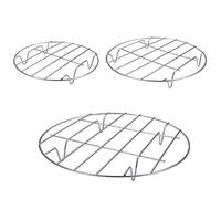Dioche Grille de Cuisson Ronde en Acier Inoxydable avec Support pour Friteuse à Air, Autocuiseur et Mise en Conserve (SILVER #36)