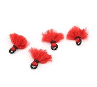 Dioche Indicateurs de Pêche à la Mouche Indicateurs de Fil de Pêche à la Mouche - Paquet de 4 Flotteurs à Crochet Légers pour Une visibilité de Frappe Améliorée et Un Réglage Facile (Rouge)
