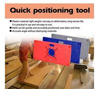 Dioche Insert de Table de Toupie Kit de Machine-outil de Gravure sur Bois en Plastique ABS avec 4 Anneaux pour un Fraisage et un Rainurage Précis - Léger, Résistant à la Rouille, Idéal pour les (GREY)