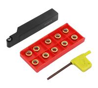 Dioche Inserts de Tournage en Carbure SRAPR1616H10 Adaptateur de Porte-outil de Tour en Métal pour Inserts en Carbure RPMT10T3MO, Outils de Coupe Manuels et CNC Adaptés à Divers Environnements