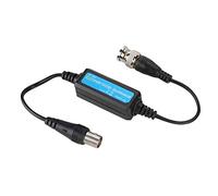 Dioche Isolateur boucle de terre, plastique isolant de boucle de masse, HD-TVI/CVI/AHD/CVBS Isolateur vidéo de boucle de masse Balun coaxial BNC male à femelle pour le noir de l'appareil photo