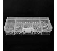 Dioche Jeu de 240 Joints d'écrou de Boulon en Acier Inoxydable - M2 M2,5 M3 M4 M5 - Outils de Fixation Durables Résistants à la Rouille pour l'électronique et le Travail du Bois - Boîte de